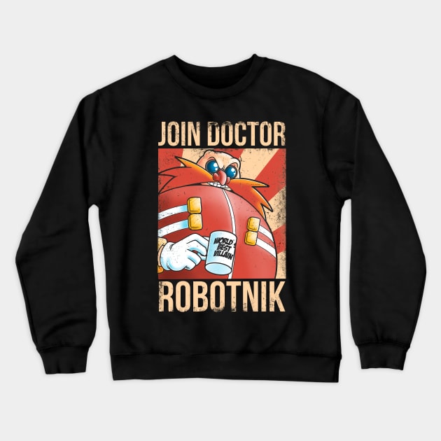 Join Dr Robotnik Crewneck Sweatshirt by Cromanart